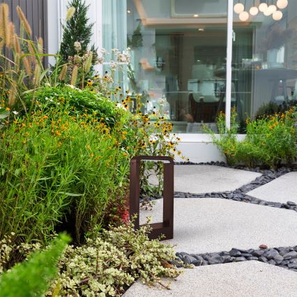 Brilagi - LED zunanja svetilka BARI LED/7W/230V 3000/4000/6000K rjava IP54 30 cm