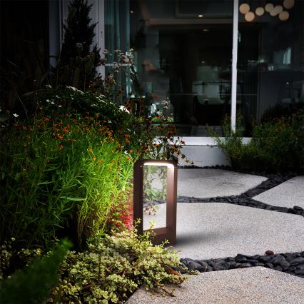 Brilagi - LED zunanja svetilka BARI LED/7W/230V 3000/4000/6000K rjava IP54 30 cm