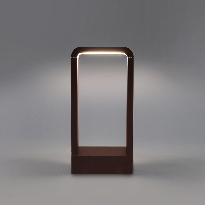 Brilagi - LED zunanja svetilka BARI LED/7W/230V 3000/4000/6000K rjava IP54 30 cm