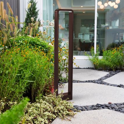 Brilagi - LED zunanja svetilka BARI LED/7W/230V 3000/4000/6000K rjava IP54 80 cm