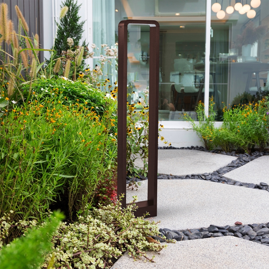 Brilagi - LED zunanja svetilka BARI LED/7W/230V 3000/4000/6000K rjava IP54 80 cm