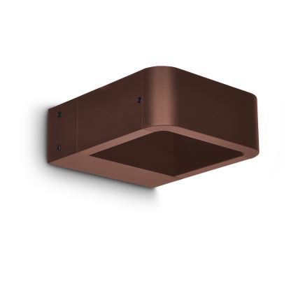 Brilagi - LED zunanja stenska svetilka BARI LED/7W/230V 3000/4000/6000K rjava IP54