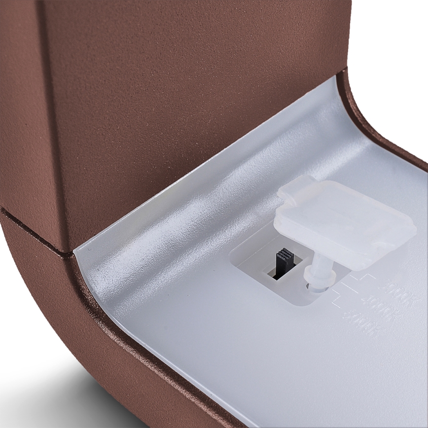 Brilagi - LED zunanja stenska svetilka BARI LED/7W/230V 3000/4000/6000K rjava IP54