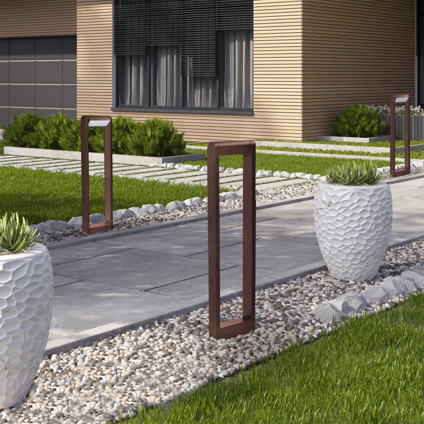 Brilagi - LED zunanja svetilka CROTONE LED/7W/230V rjava IP54 80 cm