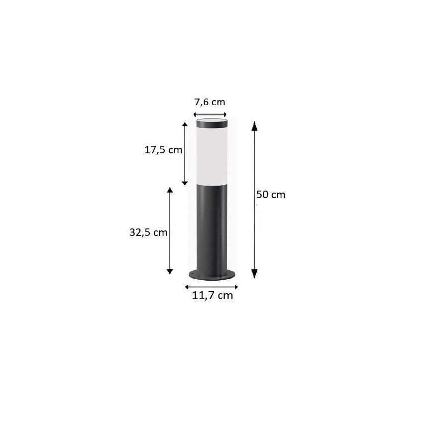 BRILAGI - LED zunanja svetilka ELIA 1xE27/7W/230V 4000K IP44 50 cm antracitna