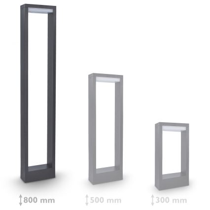 Brilagi - LED Zunanja svetilka RAGUSA LED/7W/230V 3000/4000/6000K antracit IP54 80 cm
