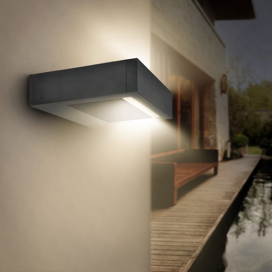 Brilagi - LED Zunanja stenska svetilka RAGUSA LED/7W/230V 3000/4000/6000K antracit IP54