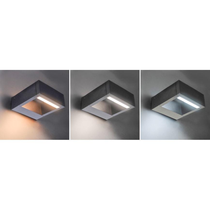 Brilagi - LED Zunanja stenska svetilka RAGUSA LED/7W/230V 3000/4000/6000K antracit IP54