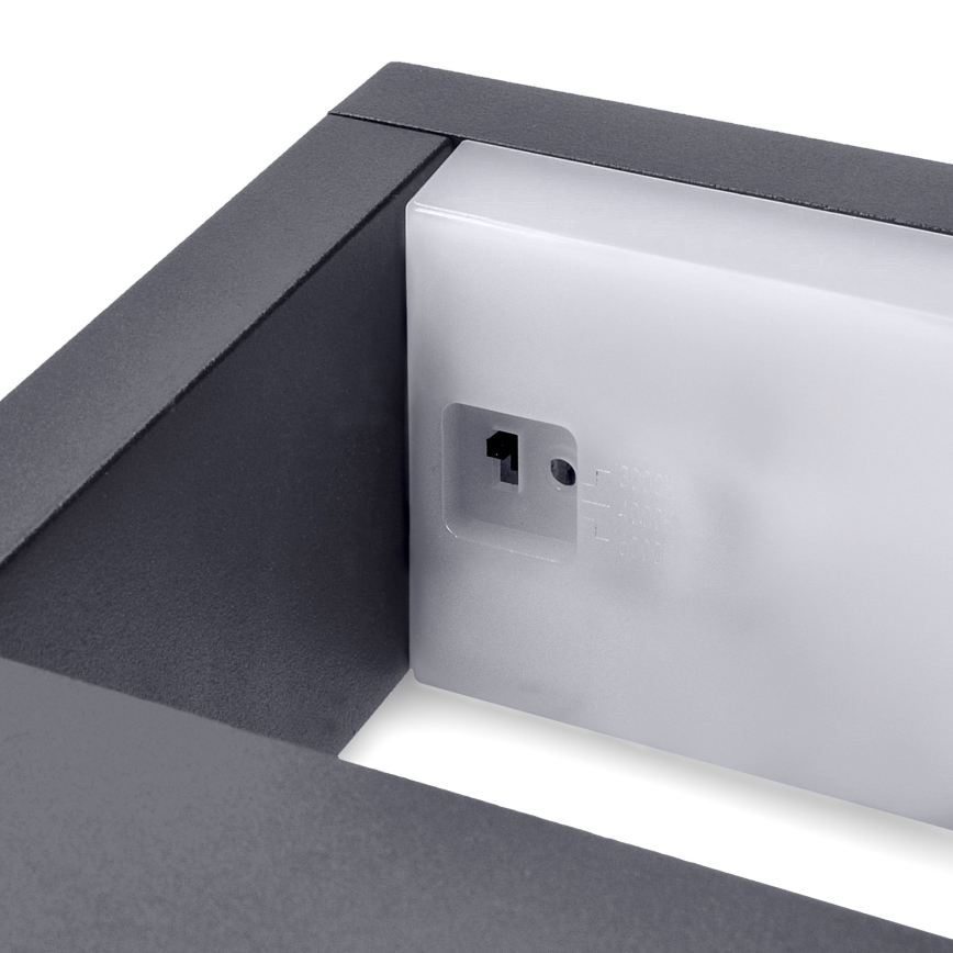 Brilagi - LED Zunanja stenska svetilka RAGUSA LED/7W/230V 3000/4000/6000K antracit IP54