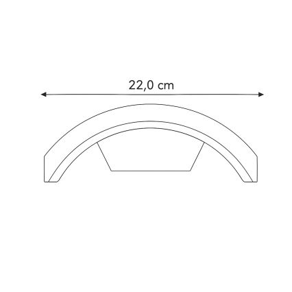 Brilagi - LED zunanja svetilka s senzorjem ARCELO LED/9W/230V 50 cm IP54