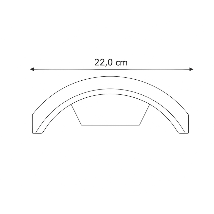 Brilagi - LED zunanja svetilka s senzorjem ARCELO LED/9W/230V 50 cm IP54