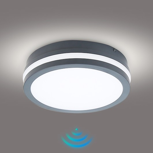 Brilagi - LED Zunanja svetilka s senzorjem BENE LED/18W/230V pr. 22 cm antracit IP54