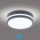 Brilagi - LED zunanja svetilka s senzorjem BENE LED/18W/230V Ø 22 cm antracit IP54