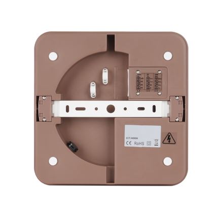 Brilagi - LED zunanja stropna svetilka s senzorjem BENE LED/24W/230V 26x26 cm rjava IP54