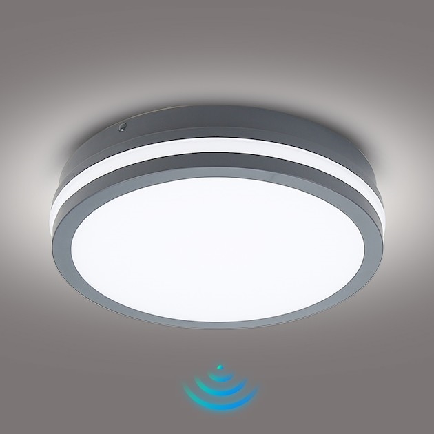 Brilagi - LED Zunanja svetilka s senzorjem BENE LED/24W/230V pr. 26 cm antracit IP54