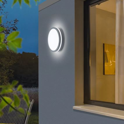 Brilagi - LED Zunanja svetilka s senzorjem BENE LED/24W/230V pr. 26 cm antracit IP54