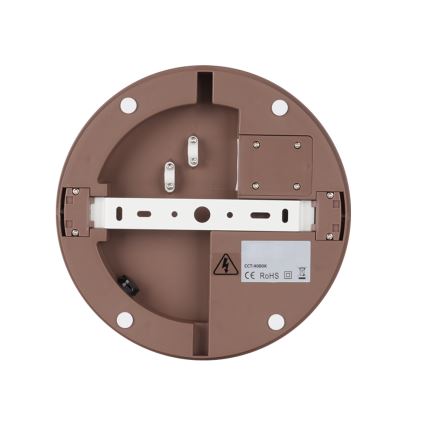 Brilagi - LED zunanja svetilka s senzorjem BENE LED/24W/230V, premer 26 cm, rjava, IP54