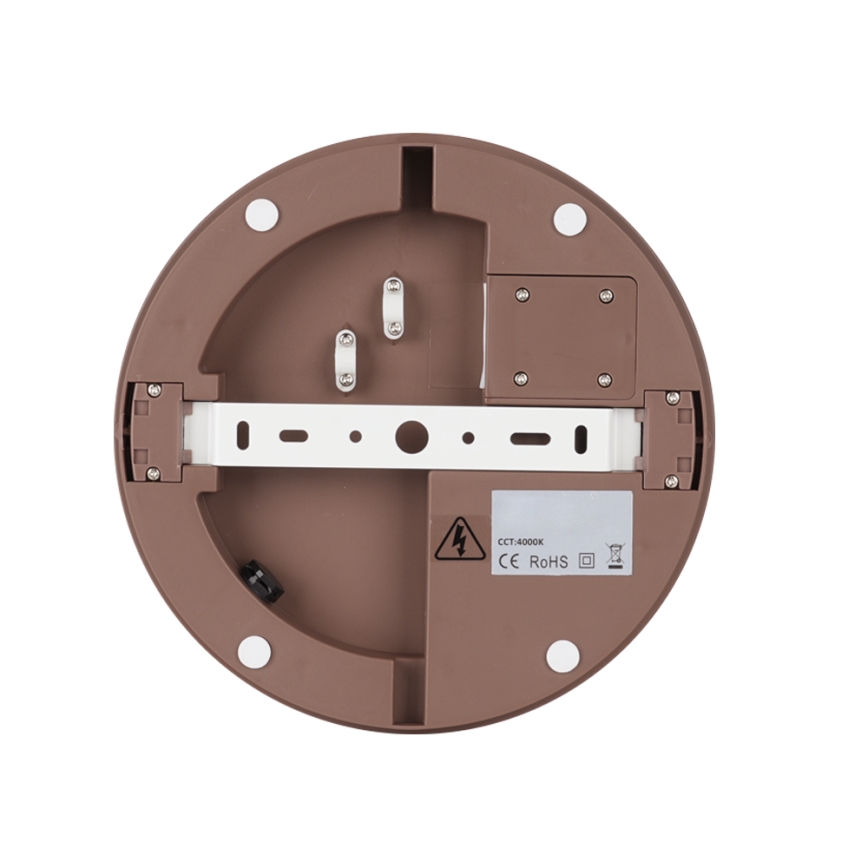 Brilagi - LED zunanja svetilka s senzorjem BENE LED/24W/230V, premer 26 cm, rjava, IP54