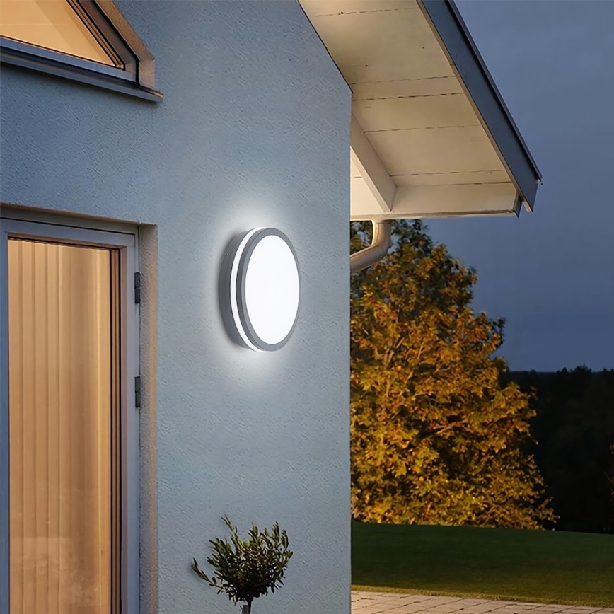Brilagi - LED zunanja svetilka s senzorjem BENE LED/24W/230V, premer 26 cm, antracit, IP54