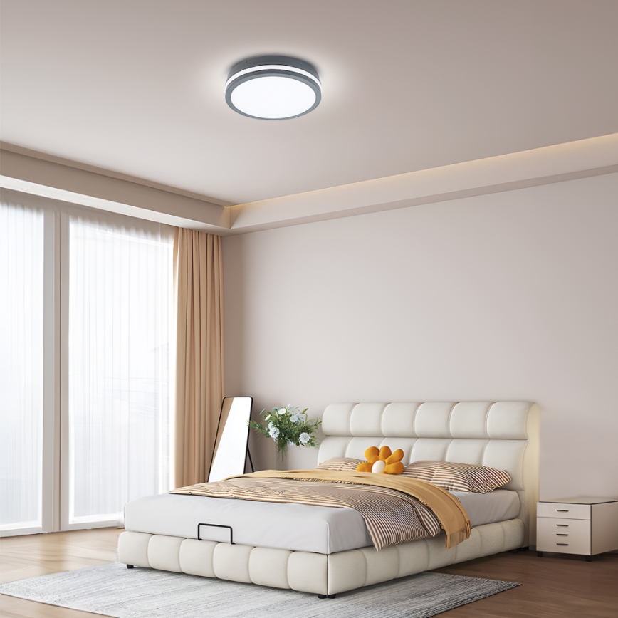 Brilagi - LED zunanja svetilka s senzorjem BENE LED/24W/230V, premer 26 cm, antracit, IP54