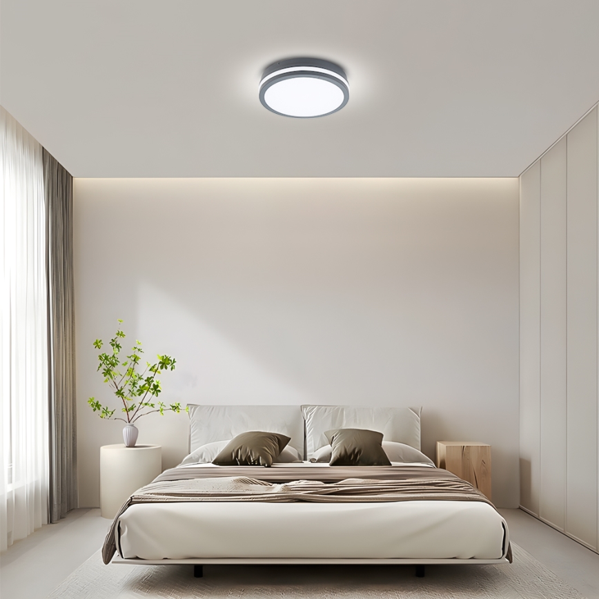 Brilagi - LED zunanja svetilka s senzorjem BENE LED/24W/230V, premer 26 cm, antracit, IP54