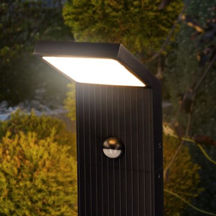 Brilagi - LED zunanja svetilka s senzorjem RIANO LED/8W/230V antracit IP65 80 cm