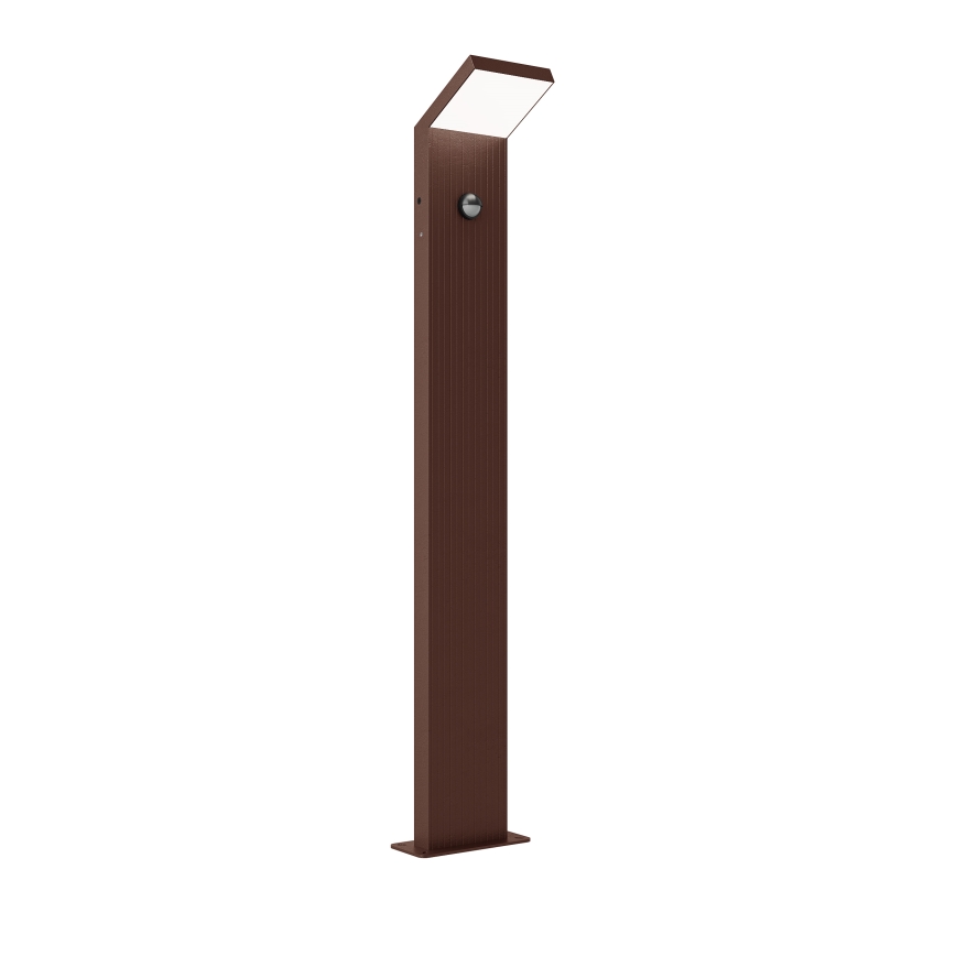 Brilagi - LED zunanja svetilka s senzorjem RIANO LED/8W/230V rjava IP65 80 cm