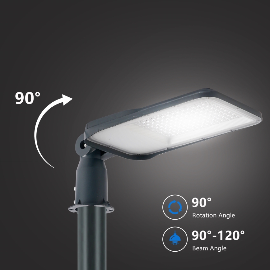 Brilagi - LED zunanja ulična svetilka s 4 m stebrom in nastavljivim zglobom URBANLIGHT LED/100W/230V antracit IP65