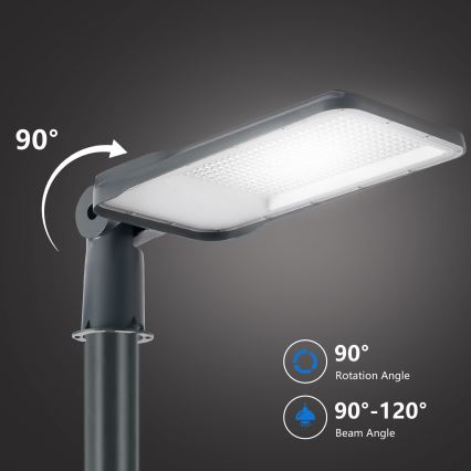 Brilagi - LED zunanja ulična svetilka s stebrom in zglobom 4 m URBANLIGHT LED/200W/230V antracitna IP65