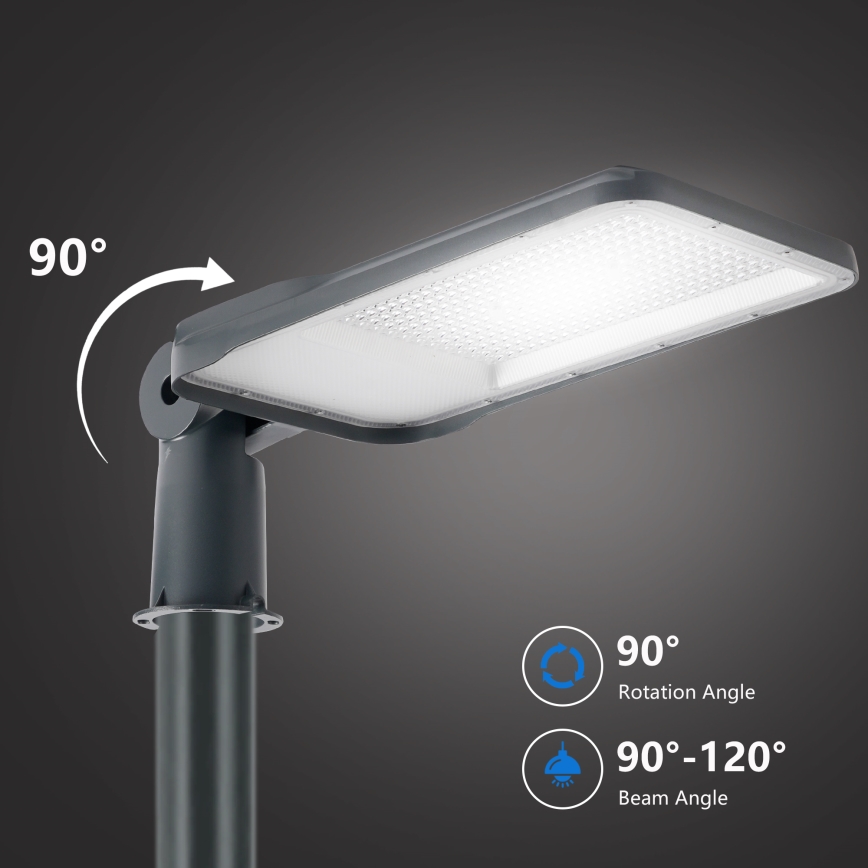 Brilagi - LED zunanja ulična svetilka s stebrom in zglobom 4 m URBANLIGHT LED/200W/230V antracitna IP65