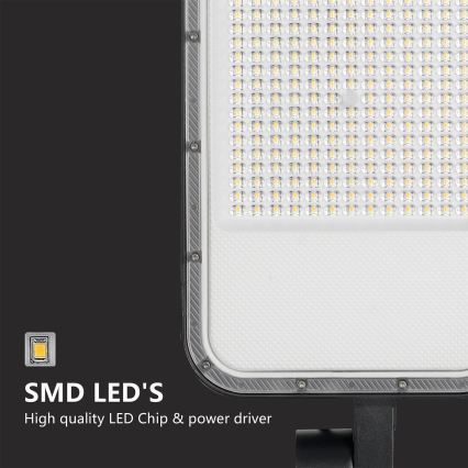 Brilagi - LED zunanja ulična svetilka s stebrom in zglobom 4 m URBANLIGHT LED/200W/230V črna IP65