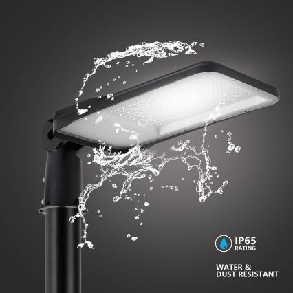 Brilagi - LED zunanja ulična svetilka s 3 m svetilnim drogom in nastavljivim členom URBANLIGHT LED/200W/230V črna IP65