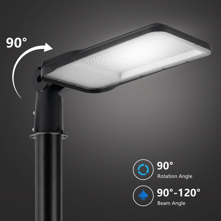 Brilagi - LED zunanja ulična svetilka s 3 m svetilnim drogom in nastavljivim členom URBANLIGHT LED/200W/230V črna IP65