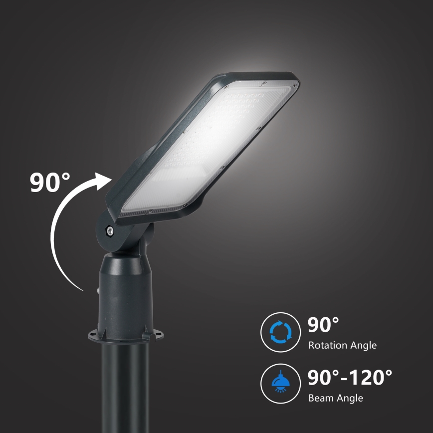 Brilagi - LED zunanja ulična svetilka s stebrom in zglobom 3 m URBANLIGHT LED/50W/230V antracit IP65