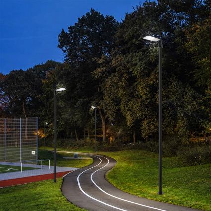 Brilagi - LED zunanja ulična svetilka s 4 m stebrom in zglobom URBANLIGHT LED/100W/230V črna IP65