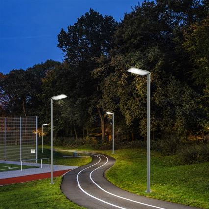 Brilagi - LED zunanja ulična svetilka s 3 m stebrom in zglobom URBANLIGHT LED/200W/230V siva IP65