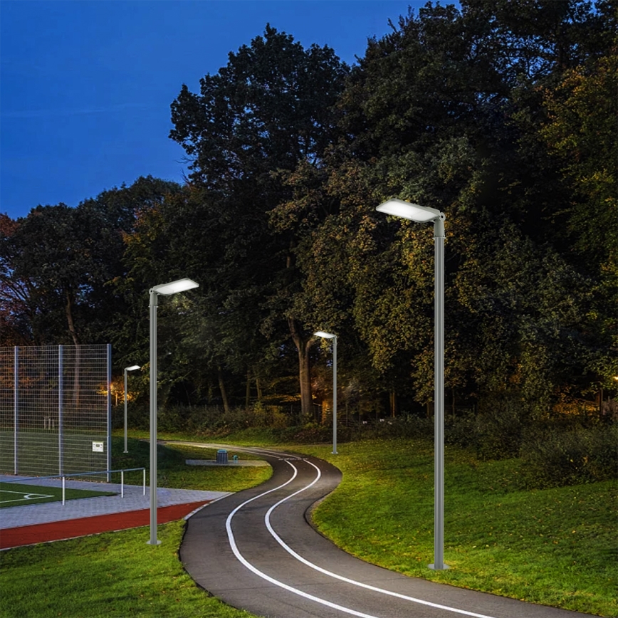 Brilagi - LED zunanja ulična svetilka s 3 m stebrom in zglobom URBANLIGHT LED/200W/230V siva IP65
