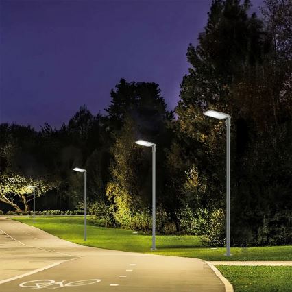 Brilagi - LED zunanja ulična svetilka s 3 m stebrom in zglobom URBANLIGHT LED/200W/230V siva IP65