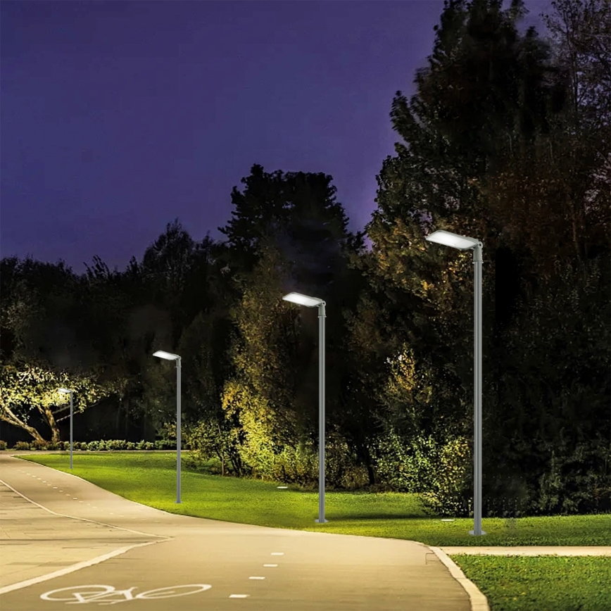 Brilagi - LED zunanja ulična svetilka s 3 m stebrom in zglobom URBANLIGHT LED/200W/230V siva IP65