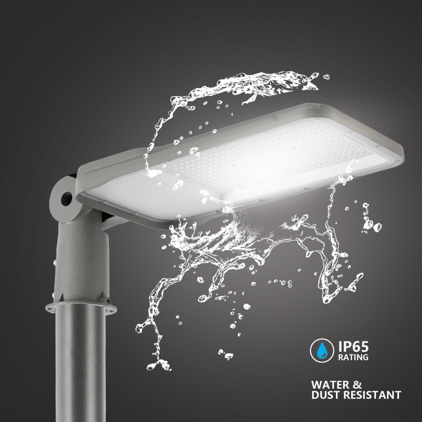 Brilagi - LED zunanja ulična svetilka s 3 m stebrom in zglobom URBANLIGHT LED/200W/230V siva IP65