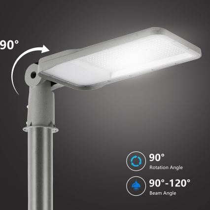 Brilagi - LED zunanja ulična svetilka s 3 m stebrom in zglobom URBANLIGHT LED/200W/230V siva IP65