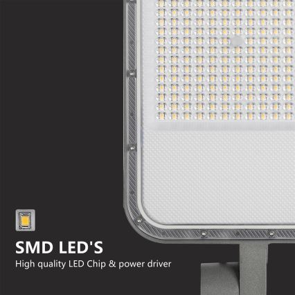 Brilagi - LED zunanja ulična svetilka s 3 m stebrom in zglobom URBANLIGHT LED/200W/230V siva IP65