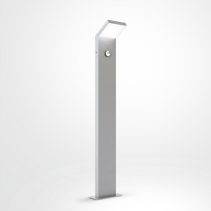 Brilagi - LED zunanja svetilka s senzorjem RIANO LED/8W/230V srebrna IP65