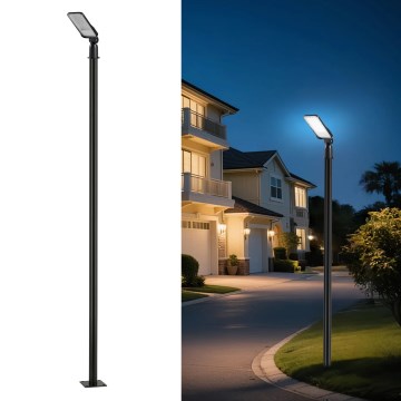 Brilagi - LED zunanja ulična svetilka s 3 m stebrom in nastavljivim sklepom URBANLIGHT LED/50W/230V črna IP65
