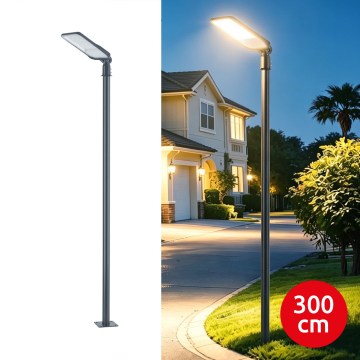 Brilagi - LED zunanja ulična svetilka s 3 m stebrom in zglobom URBANLIGHT LED/100W/230V antracit IP65