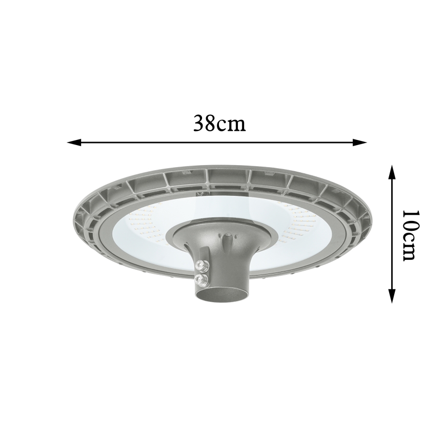BRILAGI - LED Zunanja ulična svetilka s stebrom 3 m URBANSPARK LED/120W/230V siva IP65