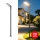 Brilagi - LED zunanja ulična svetilka s 3 m svetilnim drogom in nastavljivim členom URBANLIGHT LED/200W/230V črna IP65