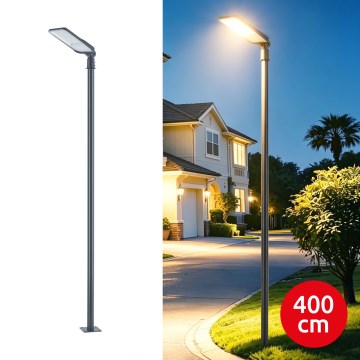 Brilagi - LED zunanja ulična svetilka s 4 m stebrom in nastavljivim zglobom URBANLIGHT LED/100W/230V antracit IP65