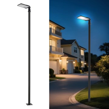 Brilagi - LED zunanja ulična svetilka s 4 m stebrom in zglobom URBANLIGHT LED/100W/230V črna IP65