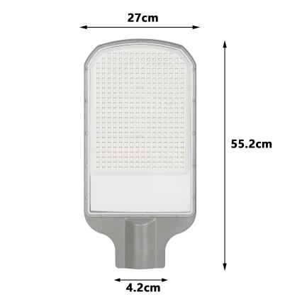 Brilagi - LED zunanja ulična svetilka URBANLIGHT LED/200W/230V siva IP65